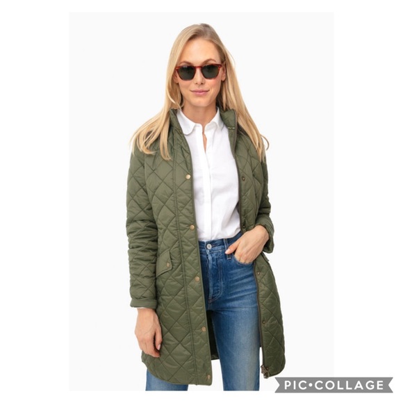 Barbour Jackets & Blazers - NEW! Barbour Olive Burne Quilt Jacket